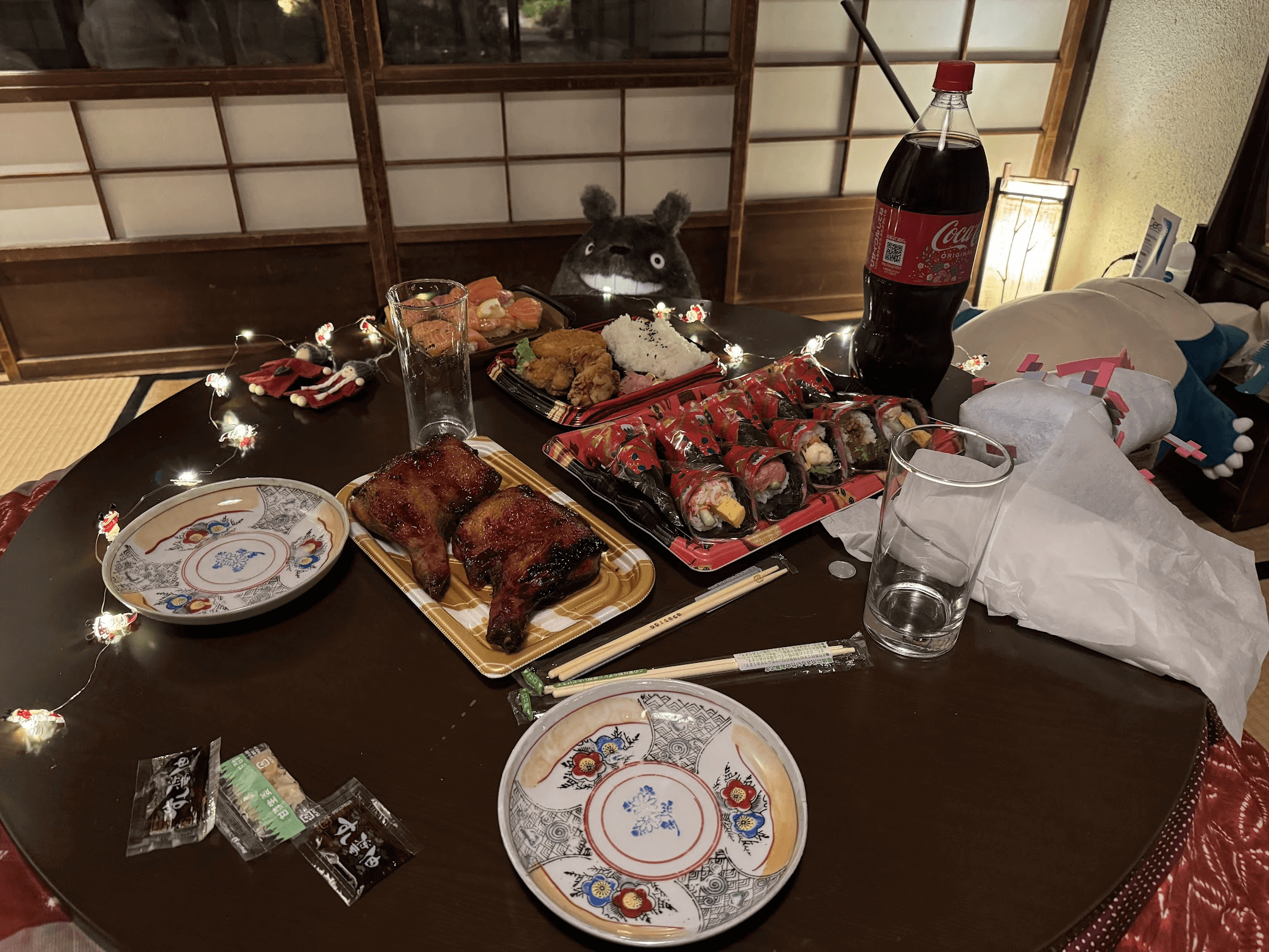 Jakob og Katharinas juleaftensmad i Japan med KFC og sushi